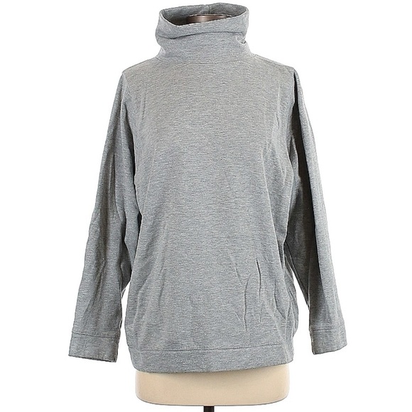 Zara Gray Turtleneck Sweatshirt Size Small - Picture 1 of 2